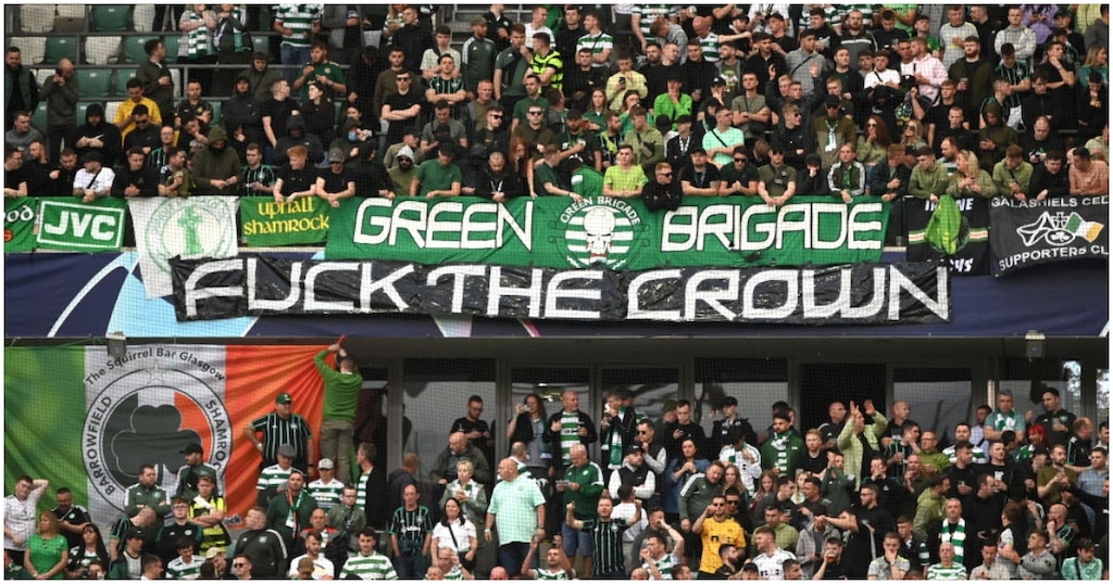 Queen Elizabeth II: Celtic Fans Refuse to Pay Respect to Fallen Monarch As They Unveil Offensive Banner ▷ SportsBrief.com