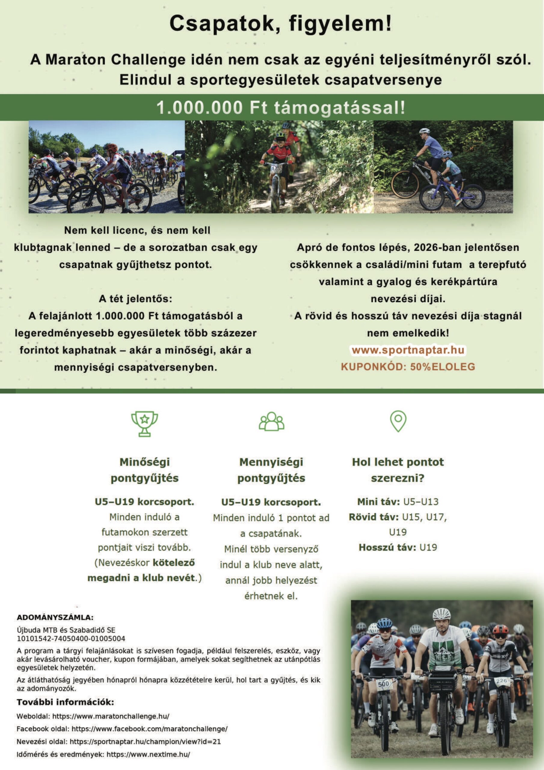 maraton challange tamogatasi program