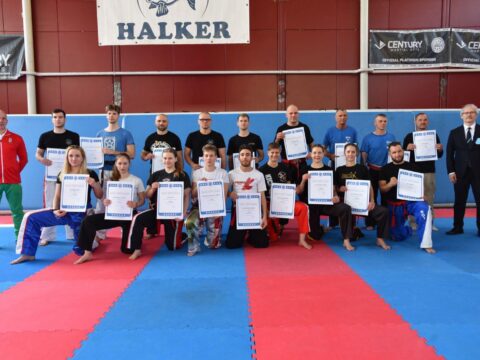 Világbajnokok és edzőik is vizsgáztak a kick-box danvizsgán