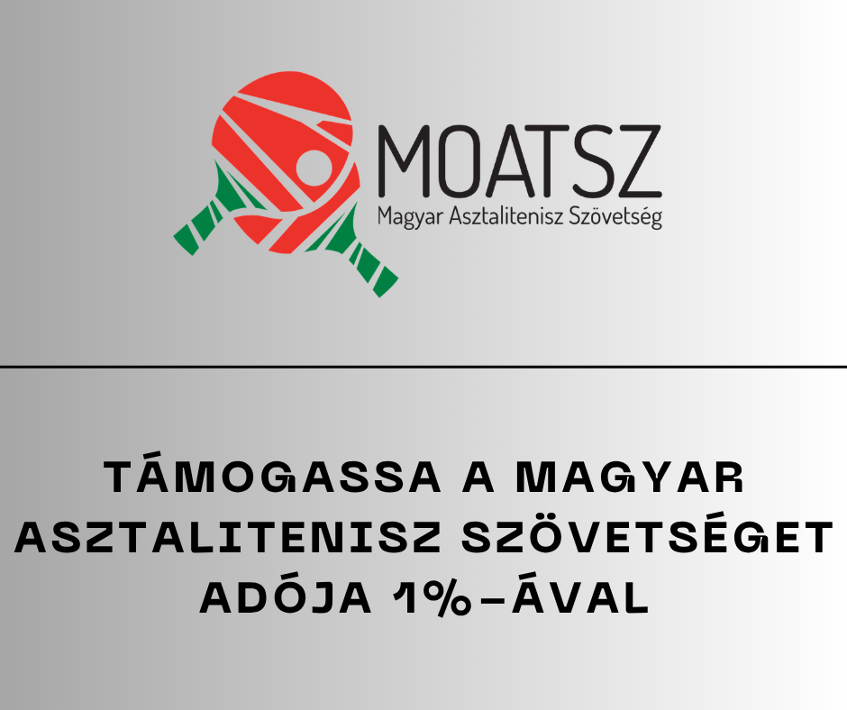 Támogassa a Magyar Asztalitenisz Szövetséget adója 1%-ával