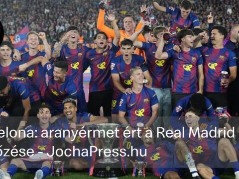 Barcelona: aranyérmet ért a Real Madrid legyőzése barcelona aranyermet ert a real madrid legyozese