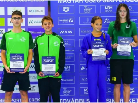 Nyíltvízi junior Eb: minden rekordot megdöntött a magyar csapat