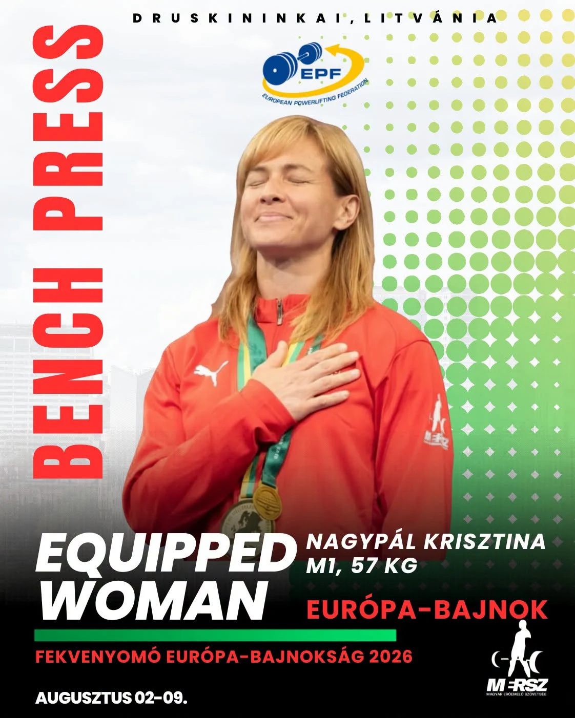 Fekvenyomás – Hét Európa-bajnoki cím és világcsúcs! Fekvenyomás – Hét Európa-bajnoki cím és világcsúcs!